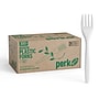 Perk™ Eco Compostable PLA Fork, Medium-Weight, White, 300/Pack (PK56201)~#|#~BD59457D-C190-419B-B64B377B66A1AFBA_sc7