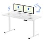 FlexiSpot ET155E 55"W Electric Rectangular Adjustable Standing Desk, White (4SPL-S09010063)~#|#~BD5E9537-9D09-47F9-80A58DDADE2467A8_sc7