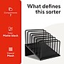 TRU RED™ 7-Compartment Metal Mesh File Organizer,  Matte Black (TR57559)~#|#~BD618381-E53B-48F6-82E6E0CA0D0EF857_sc7
