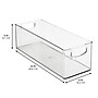 iDESIGN Stackable Plastic Storage Bin, 5" x 16"x 6", Clear, 4/Pack (28126M4)~#|#~BD637BD2-F955-4766-AAF055ABBD85201E_sc7