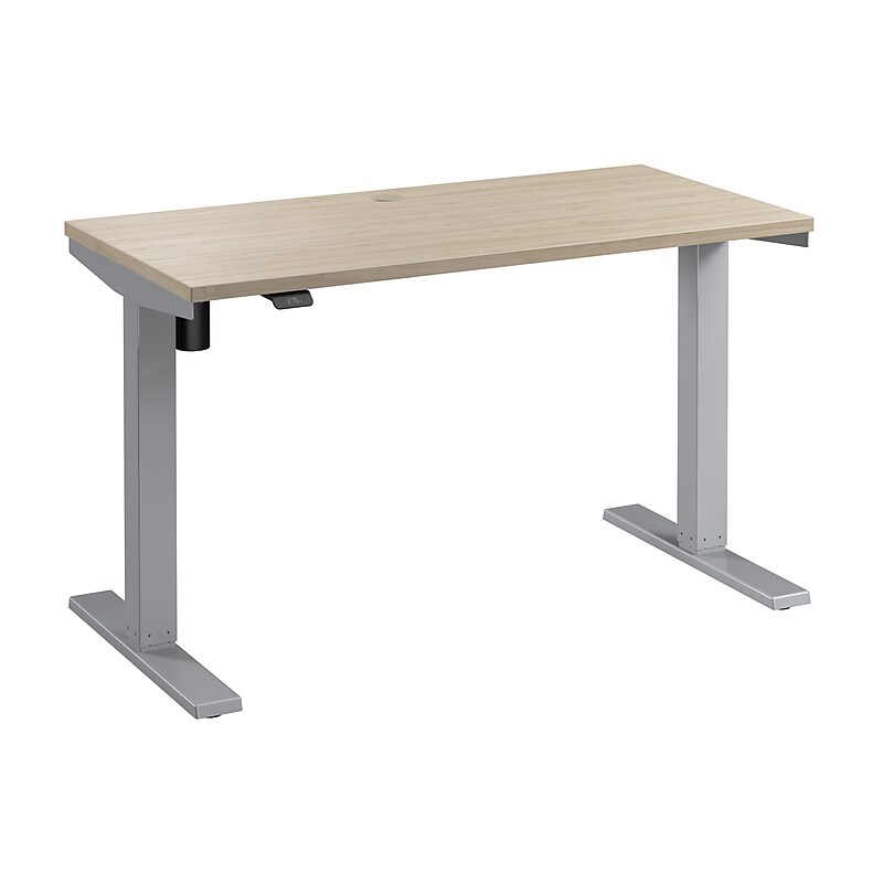 Bush Business Furniture Move 40 Series 48"W Electric Adjustable Standing Desk, Natural Elm/Cool Gray Metallic (M4S4824NESK) image 1