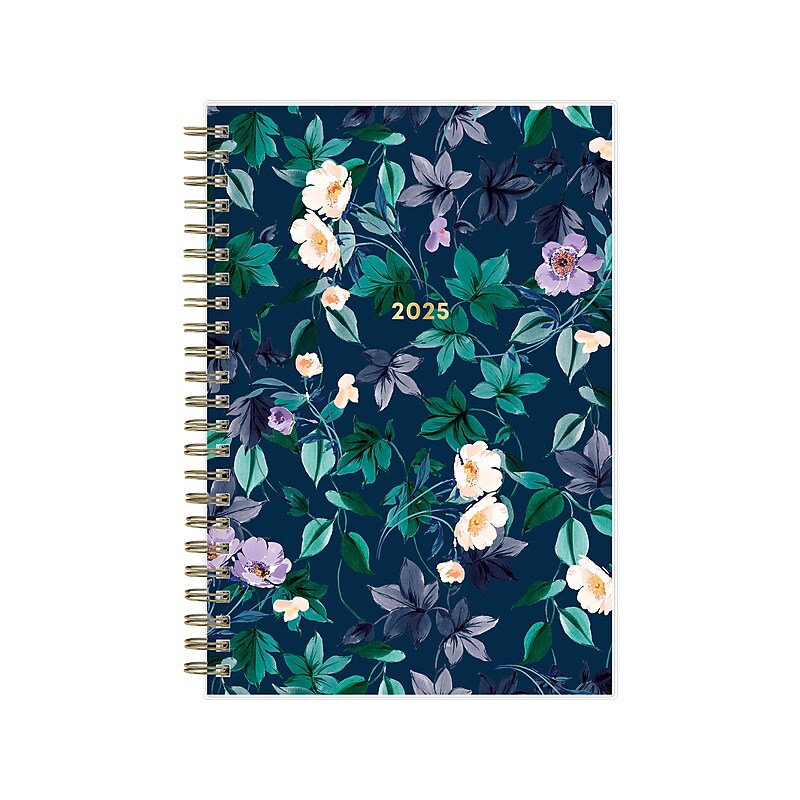 2025 Blue Sky Nightfall 5" x 8" Weekly & Monthly Planner, Plastic Cover, Multicolor (150779) image 1