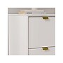 Whalen Breenly 2-Drawer Mobile Vertical File Cabinet, Letter/Legal Size, 28"H x 16"W x 20.63"D, Off-White/Gold (SPUS-BRMF-WH)~#|#~BD6B5124-F916-459F-B5E3487FDEE48E45_sc7