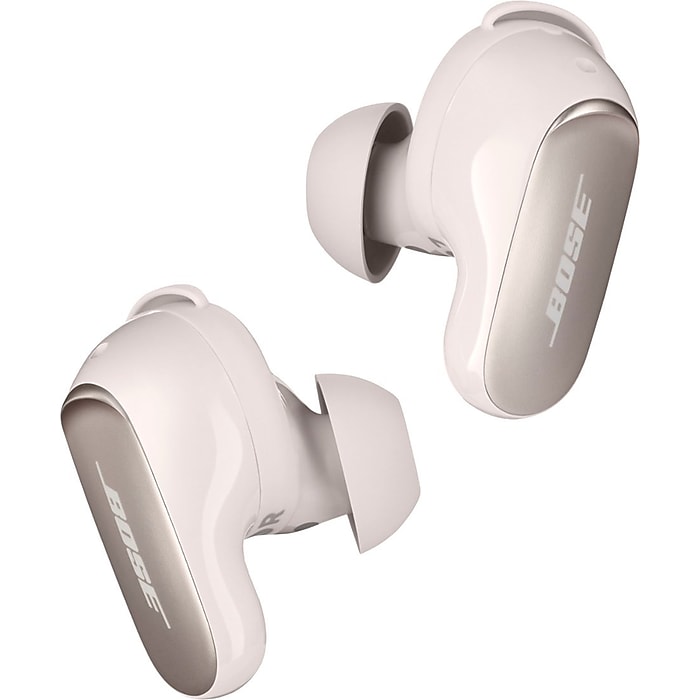 Bose QuietComfort Ultra True Wireless Noise Cancelling In-Ear Earbuds, White Smoke (882826-0020) | Staples Bose QuietComfort Ultra True Wireless Noise Cancelling In-Ear Earbuds, White Smoke (882826-0020) | Staples