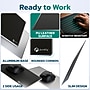 Purely MP93 PU Leather Mouse Pad with Anti-Slip Aluminum Alloy Base, Black (PCCMP93BK)~#|#~BD6D15C3-5B00-4108-B6A28172240AF8ED_sc7
