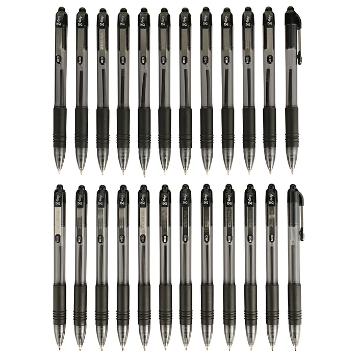 Zebra Z-Grip Retractable Ballpoint Pens, Medium Point, 1.0mm