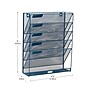 Mind Reader 5-Pocket Metal Mesh Mountable Wall File, Letter Size, Turquoise (MAGSTACK-TUR)~#|#~BD6E40CC-A67B-40BB-9653603B308759D6_sc7
