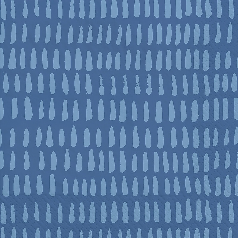 Party City Brushstroke Lunch Napkin, 2-Ply, Indigo, 40/Pack (AM610010) image 1