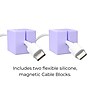 Function101 Desk Mat Pro + 2 Magnetic Cable Block Managers, 31" x 16", Purple (F101-DMPP2)~#|#~BD772D8C-405F-44ED-8ACC3C03DFB4266A_sc7