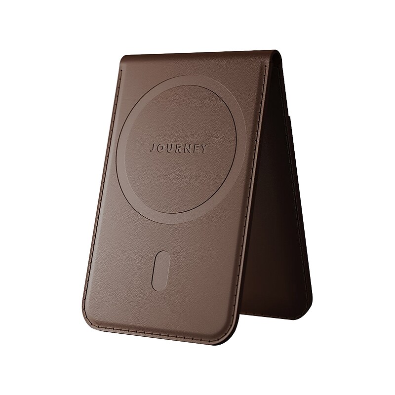 JOURNEY EZMO Magnetic MagSafe Wallet and Phone Stand, Dark Brown (JKW5DB) image 1