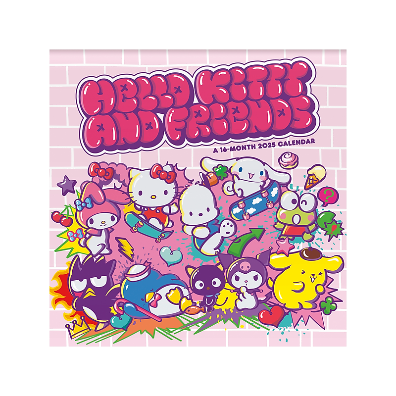 2025 DateWorks Hello Kitty 12" x 12" Monthly Wall Calendar (254021) image 1