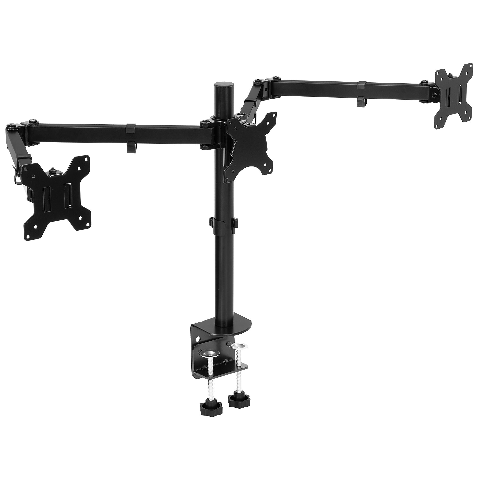 Mount-It! Adjustable Triple Monitor Mount, Up to 32″, Black (MI-753XL) Sansujyuku sansujyuku.com