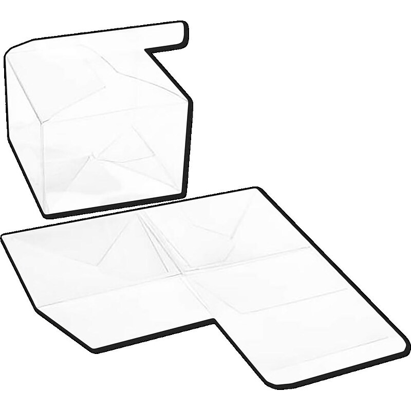 JAM Paper Clear Gift Boxes, 25/Pack (CB-PLB333) image 1