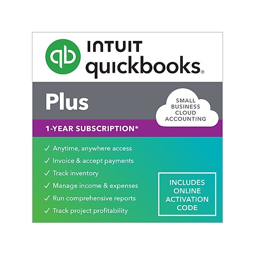 QuickBooks Online Plus 2024 1year Subscription, for 5 Users, Windows