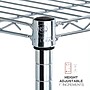 Alera 6-Shelf Commercial Wire Shelving Kit, 72"H x 48"W x 18"D, Silver (ALESW664818SR)~#|#~BD8AF0AC-527D-4CC5-87314C391782841E_sc7