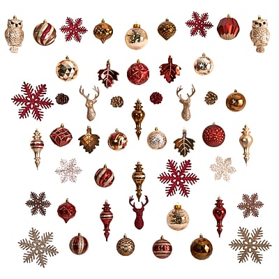 Holiday Deluxe Shatterproof Christmas Tree Ornament Box Set