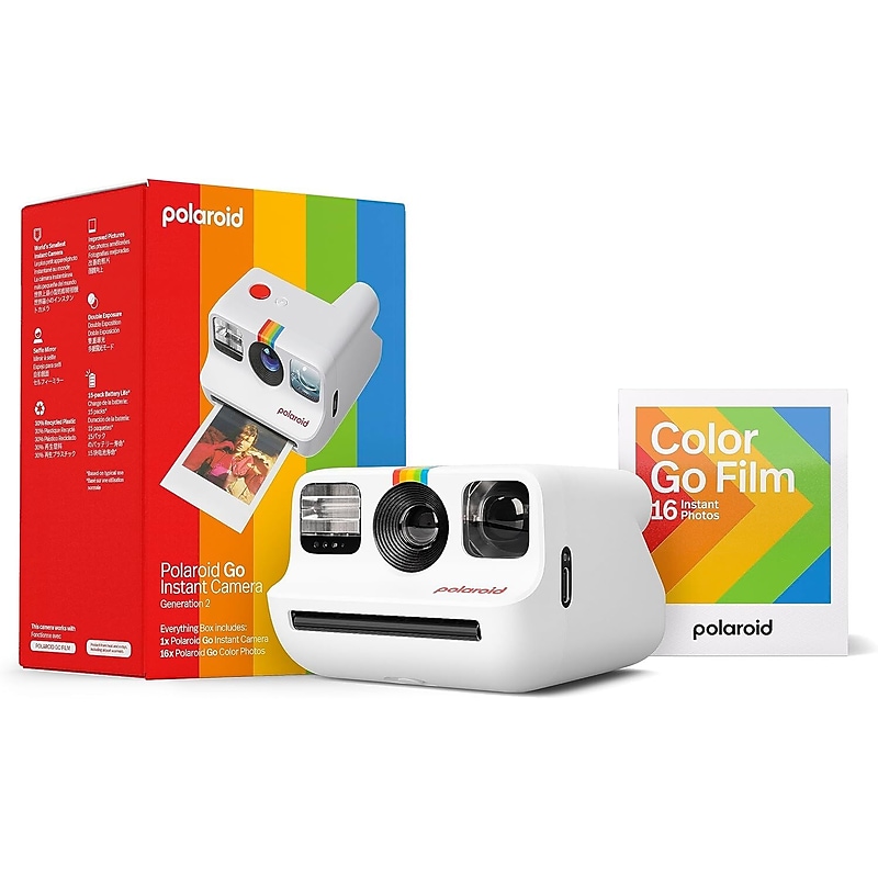 Polaroid Go Generation 2 Everything Box - Mini Instant Camera and Film Bundle (16 Photos Included) - White(6282) image 1