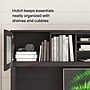 Bush Home Somerset 72W L-Shaped Sit to Stand Desk with Hutch, Storm Gray (SET015SG)~#|#~BD9731ED-7BCF-48DC-81F005762D7A7C2A_sc7