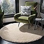 Safavieh California Shag 4' x 4' Round Machine Made Rug, Ivory (SG151-1212-4R)~#|#~BD99DC18-A437-49CF-B683B6626E51D1C1_sc7