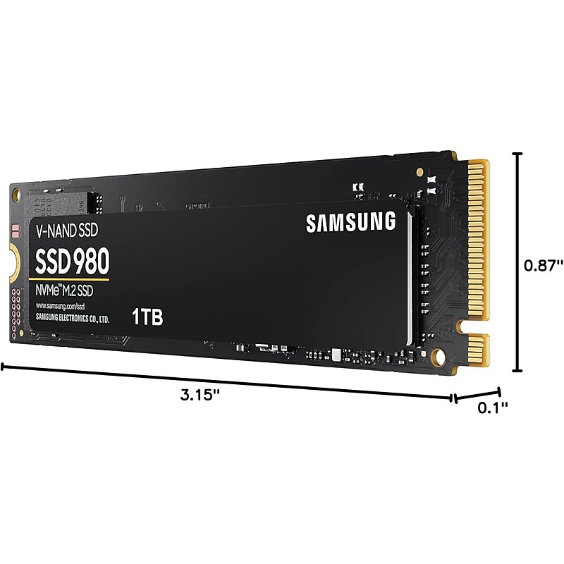 Samsung 980 250GB M.2 PCIe Gen3 NVMe Internal Solid State Drive, V-NAND (MZ-V8V250E) image 1