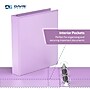 Davis Group Standard View 1.5" 3-Ring Binders, Lavender, 6/Pack (7412-13-06)~#|#~BD9E24DD-8E06-4A3E-AAD2A454680D0B83_sc7
