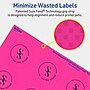 Avery Laser/Inkjet Round Multipurpose Labels, 2.25" Dia., Neon Magenta, 480/Pack (94510)~#|#~BD9E88BA-2A88-40FC-9B5094DB9B87818E_sc7