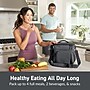 bentgo Prep Deluxe Insulated Multimeal Bag, 5-Compartment, Dark Gray (BGPRPBAG-DG)~#|#~BDA073FD-78BB-47BE-B11DD1634C672FA2_sc7