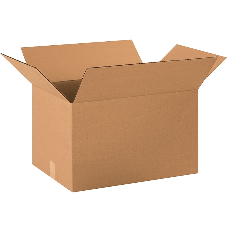 20" x 14" x 12" Shipping Boxes, 32 ECT, 20/Pack (201412) image 1