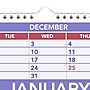 2026 ATAGLANCE 15.5" x 22.75" ThreeMonth Wall Calendar, White/Purple
