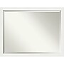 Amanti Art Vanity White Narrow Frame Wall Mirror, 33.5" x 43.5" (A42674593670)~#|#~BDC2761F-6CC8-4D26-8D98CA41F2DD1C8B_sc7