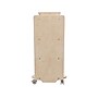 Flash Furniture Bright Beginnings Mobile 3-Section Storage Cart, 31.5"H x 31.5"W x 15.75"D, Brown (MK-KE24114-GG)~#|#~BDC2DF6D-C945-4953-8D947BD7BEC7BAAC_sc7