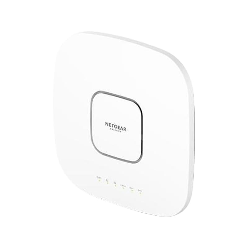 Netgear AXE7800 7800Mbps Tri Band PoE Wi-Fi 6E Access Point, White (WAX630E-100NAS) image 1