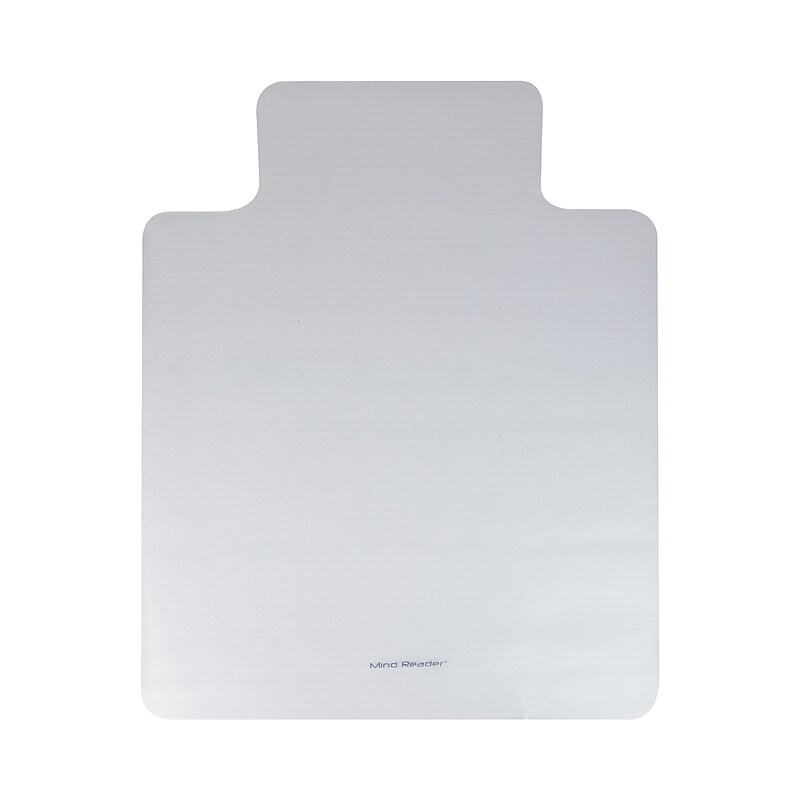 Mind Reader Hard Floor Chair Mat with Lip, 35" x 47'', Clear (FLCMAT-CLR) image 1