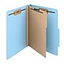 Staples Heavy Duty Pressboard Classification Folder, 1-Divider, 2" Expansion, Letter Size, Light Blue, 10/Pack (ST62791)~#|#~BDC8C0CE-9480-4693-BE60C5D6D4D116C0_sc7