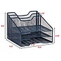 Staples 5-Compartment Metal Mesh File Organizer, Navy Blue (ST63830)~#|#~BDCF0853-0290-49E5-A09EBDD28323D9F4_sc7
