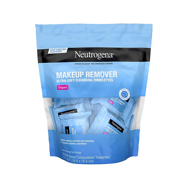 Neutrogena Makeup Remover Wipes, 20/Pack (10253) image 1