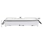 Storied Home 3" Decorative Metal Tray with 2 Handles and Distressed Enamel Finish, White (DA8543)~#|#~BDD8424F-F4CA-43D1-85BDE41DF9947C9C_sc7