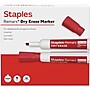 Staples Remarx Dry Erase Marker, Chisel Tip, Red, 12/Pack (ST62938)~#|#~BDD8F691-D806-4B96-91F5BCC9DD931734_sc7