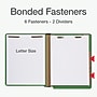 Pendaflex Pressboard Classification Folder, 2-Dividers, 2" Expansion, Letter Size, Green, 10/Box (1006948)~#|#~BDE00315-BBDF-4945-B90D072E43438E16_sc7