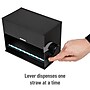 Mind Reader Plastic Straw Dispenser, Black (STRAWPUSH-BLK)~#|#~BDE0D976-278F-4163-ACD61E89BCE7AAE5_sc7