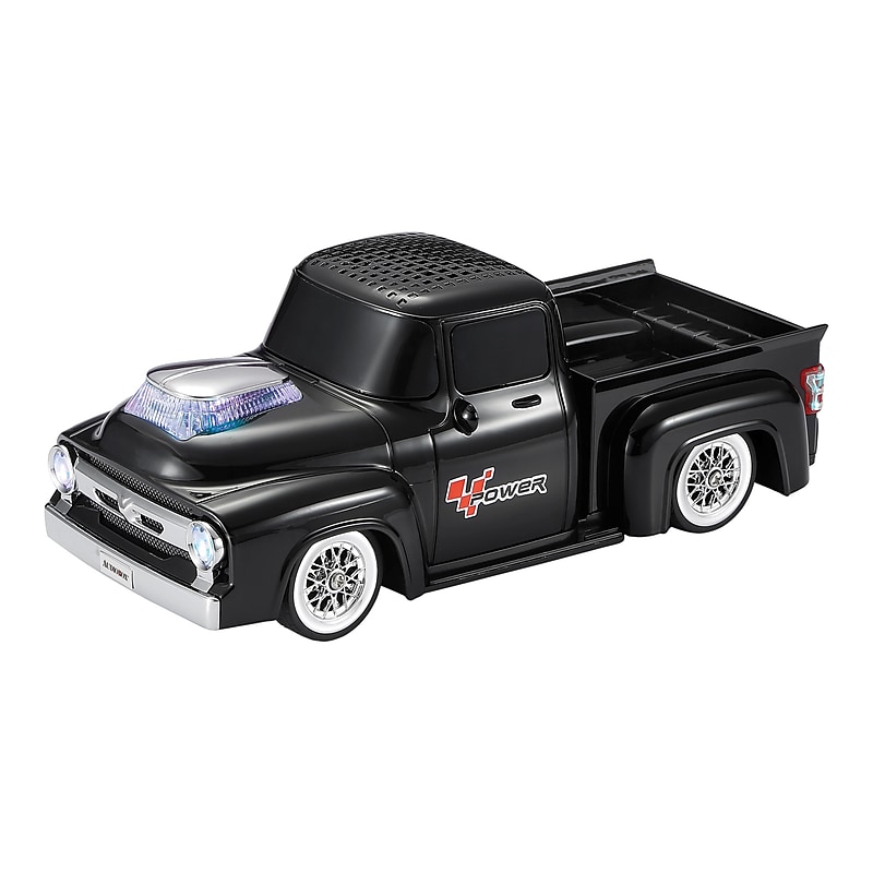 Audiobox SoundRides Retro Ride Wireless Bluetooth Low-Rider Truck Speaker with WaveSync & Lights, Black (TRK-5600BTBLK) image 1