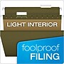 Pendaflex Reinforced Hanging File Folders, 1/5-Cut Tab, Letter Size, Standard Green, 25/Box (PFX 4152 1/5 GREEN)~#|#~BDED8F0C-CA4E-4DA7-949DFD1B739CC89B_sc7