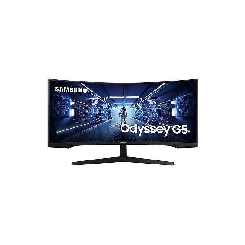 Samsung Odyssey G5 34" Curved WQHD 165Hz LED Gaming Monitor, HDR10, Black (LC34G55TWWNXZA) image 1