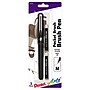 Pentel Arts Refillable Pocket Brush Pen, Brown (PTAGFKP3BPSP)~#|#~BDF5222A-DCA9-4448-98FAB39D9FE3922F_sc7