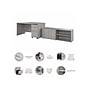 Bush Business Furniture Studio C 60"W Office Desk with Storage Return and Mobile File Cabinet, Platinum Gray (STC042PGSU)~#|#~BDF55710-F687-4835-BF3386C15B811EB7_sc7