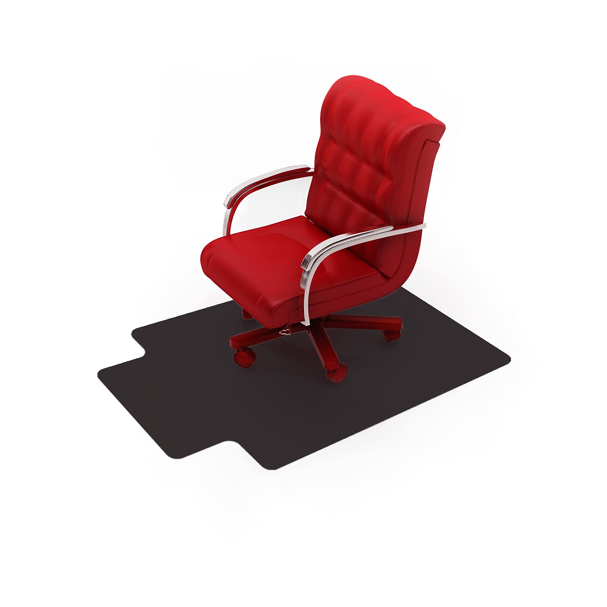 Floortex Advantagemat Chair Mat with Lip, 45″ x 53″, Designed for Low-Pile Carpet, Black Vinyl (FR114553LLBV) Sansujyuku sansujyuku.com