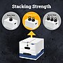 Bankers Box Stor/File Medium-Duty FastFold File Storage Boxes, String & Button, Letter/Legal Size, White/Blue, 12/Carton (00025)~#|#~BDFA547A-06FC-4D97-8C24770928937DE5_sc7