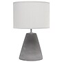 Creekwood Home Tapered Concrete 14.37" LED Table Lamp, Gray (CWT-1010-GY)~#|#~BDFD2726-BF18-4512-874446BFEEF67163_sc7