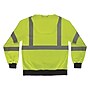 GloWear 8311BK High Visibility Long Sleeve Black Bottom Hooded Sweatshirt, ANSI Type R Class 3, Lime, Large (22874)~#|#~BE02E69E-C81D-4CAA-AAFF5BD2B25A3698_sc7