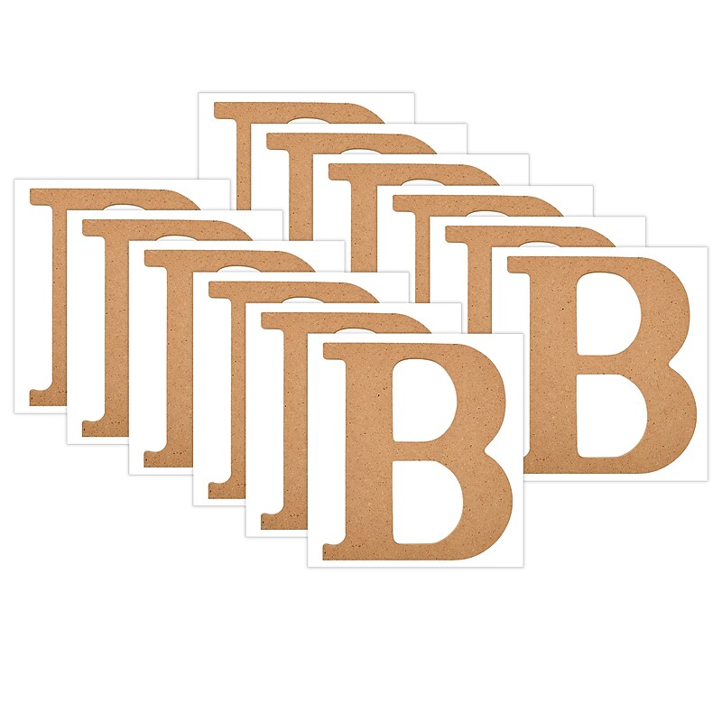 Plaid MDF Letters, 5", Brown Oxide, 12/Pack (PDE63555-12) image 1
